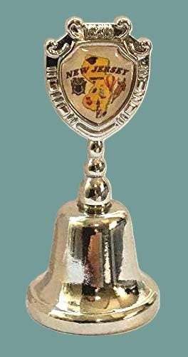 New Jersey - NJ Souvenir Collectible Dinner Bell, It rings!!! Zinc Alloy Metal