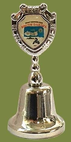 South Dakota - SD Souvenir Collectible Dinner Bell, It rings!!! Zinc Alloy Metal