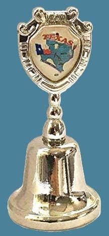 Texas - TX Souvenir Collectible Dinner Bell, It rings!!! Zinc Alloy Metal