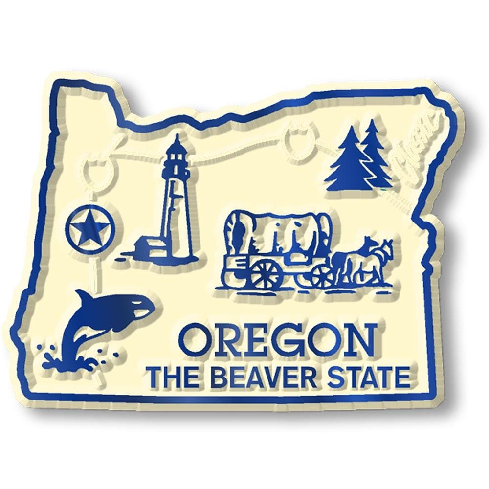 Oregon - OR State Map Shape Collectible Souvenirs Magnet Made in the USA
