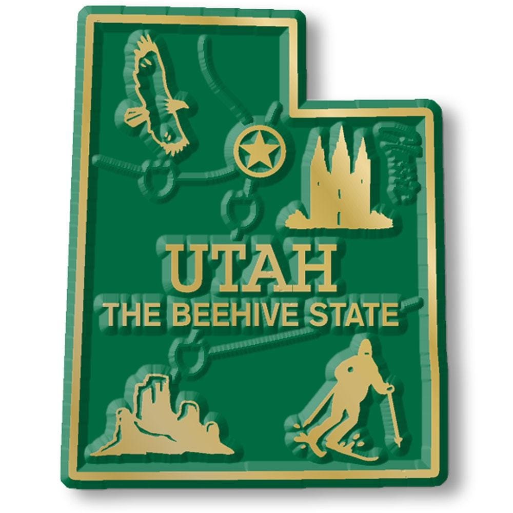 Utah - UT State Map Shape Collectible Souvenirs Magnet Made in the USA