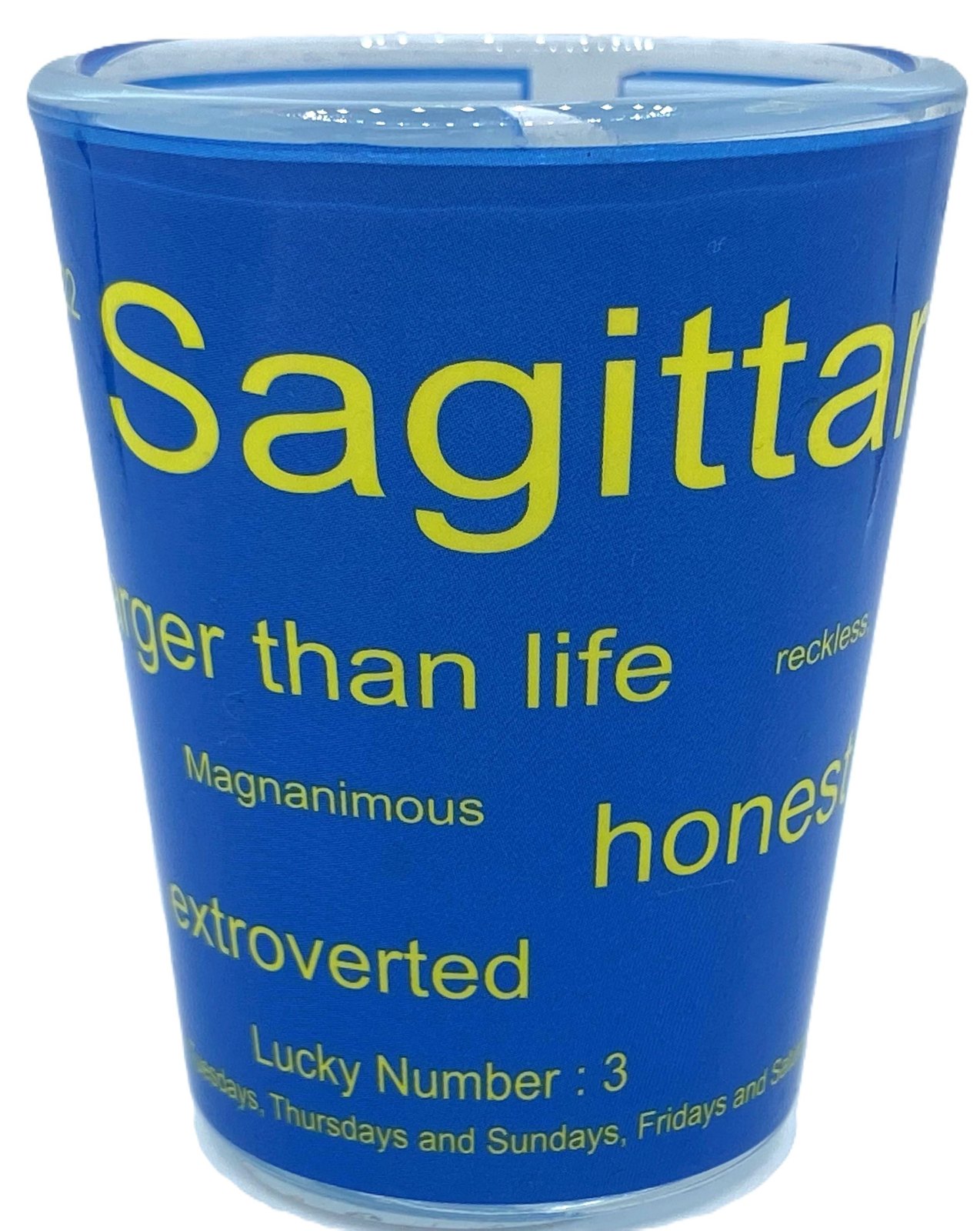 Sagittarius Zodiac Sign full wrap around Souvenirs Shot Glass 2 Oz