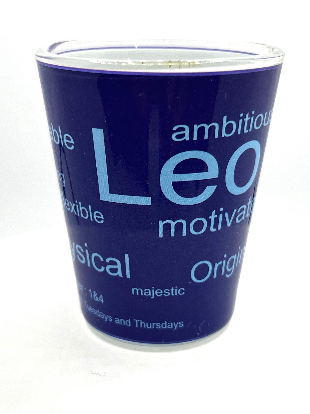 Leo Zodiac Sign full wrap around Souvenirs Shot Glass 2 Oz