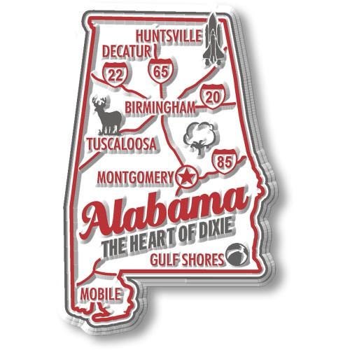 Alabama - AL Premium State Magnet Collectible Souvenir Made in the USA