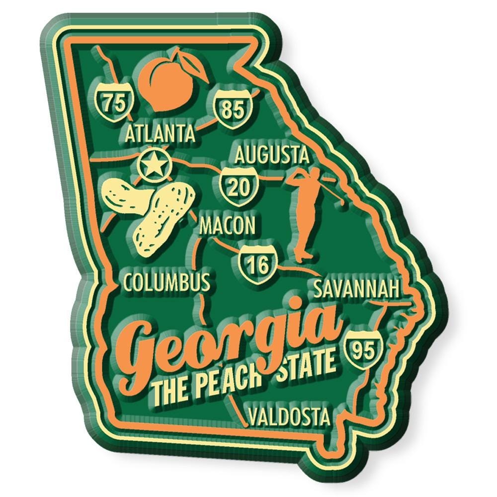 Georgia - GA Premium State Magnet Collectible Souvenir Made in the USA