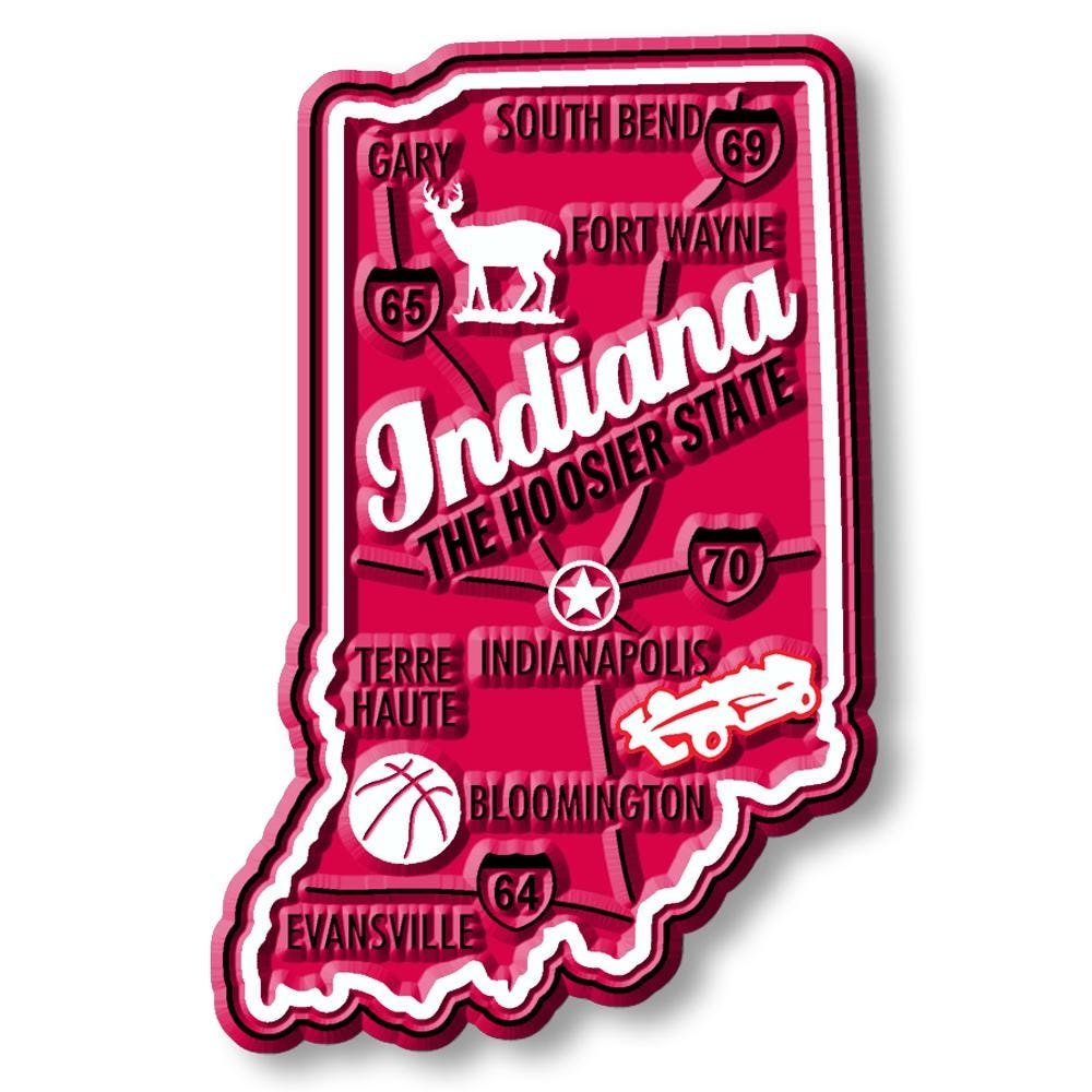 Indiana - IN Premium State Magnet Collectible Souvenir Made in the USA