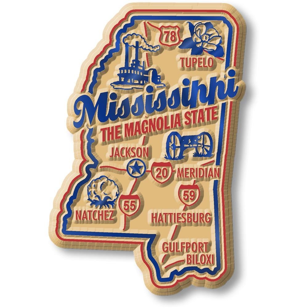 Mississippi - MS Premium State Magnet Collectible Souvenir Made in the USA