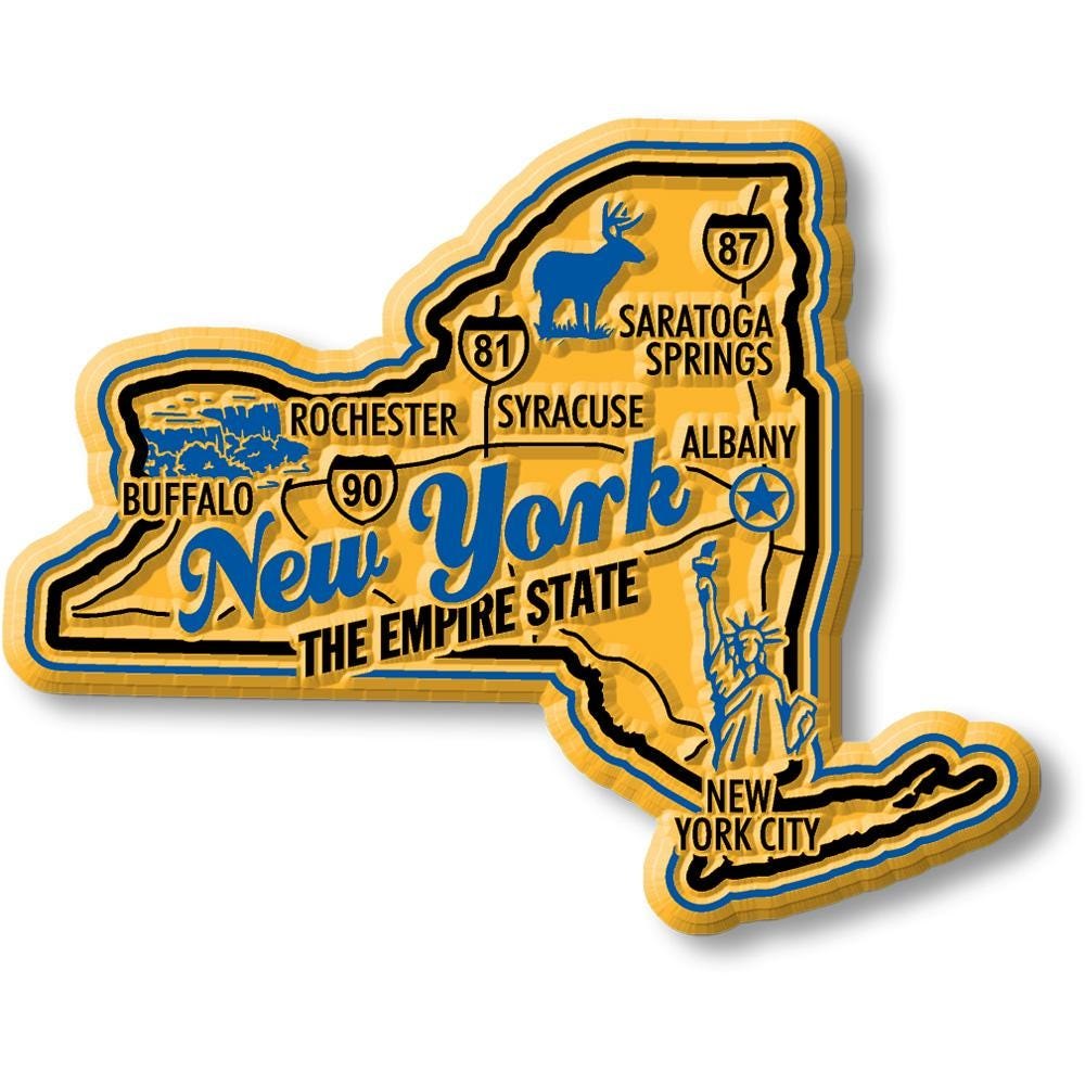 New York - NY Premium State Magnet Collectible Souvenir Made in the USA