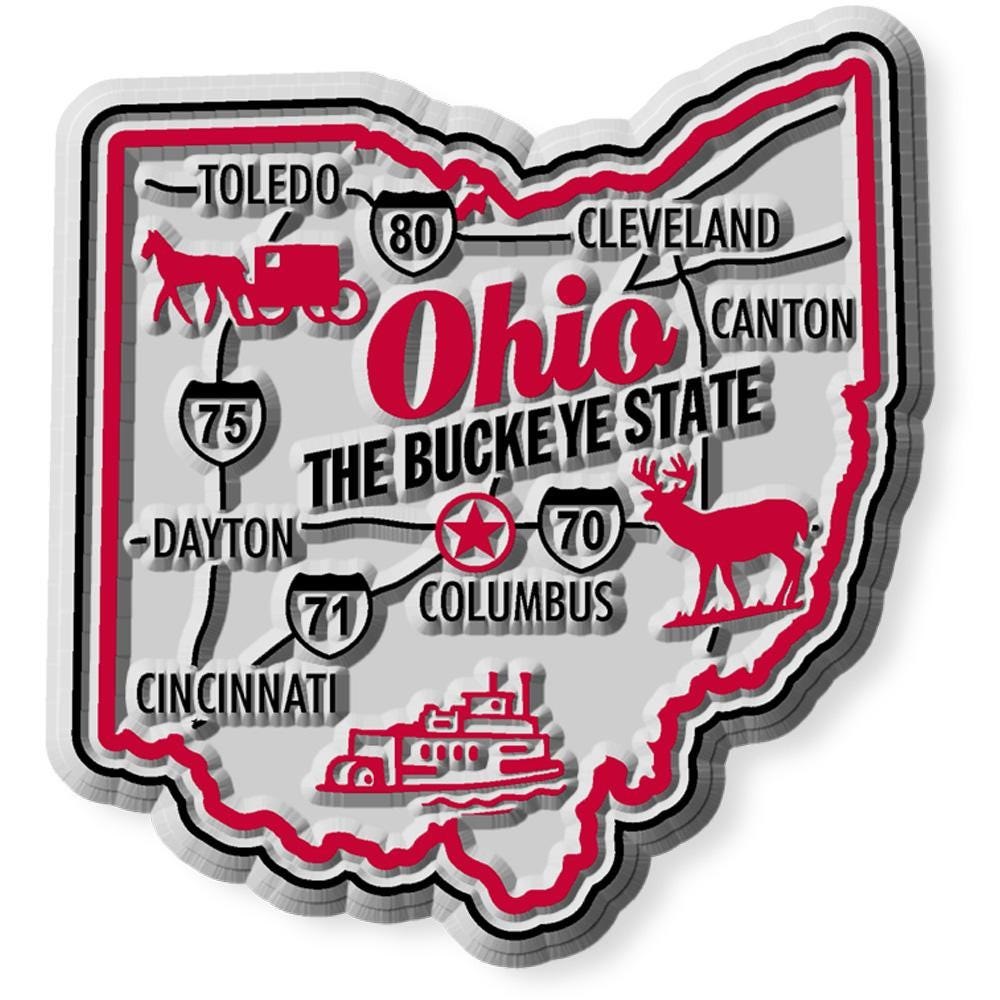 Ohio - OH Premium State Magnet Collectible Souvenir Made in the USA