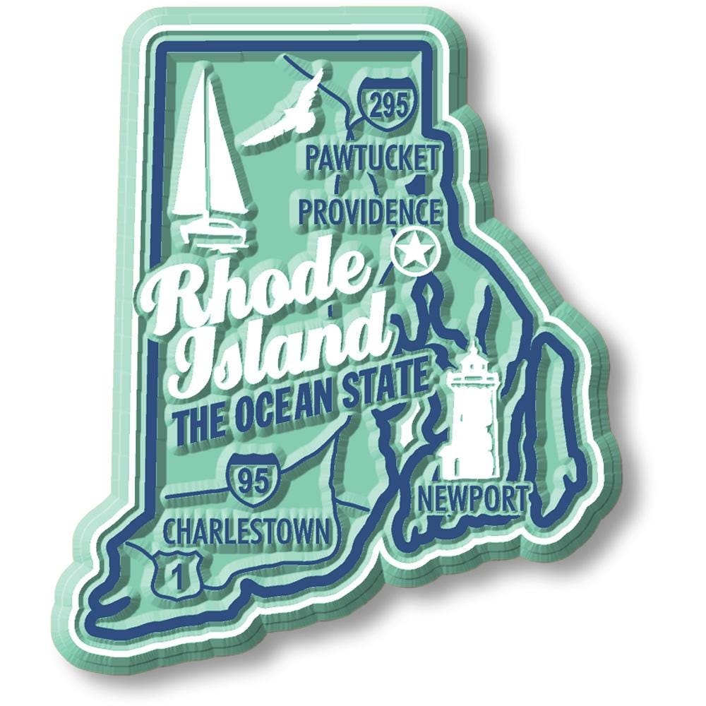 Rhode Island - RI Premium State Magnet Collectible Souvenir Made in the USA