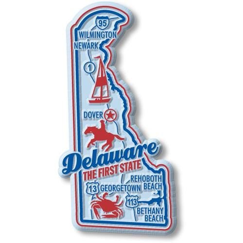 Delaware -DE Premium State Magnet Collectible Souvenir Made in the USA