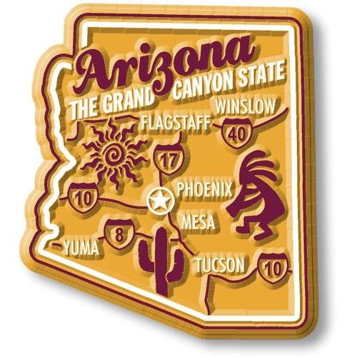 Arizona - AZ Premium State Magnet Collectible Souvenir Made in the USA