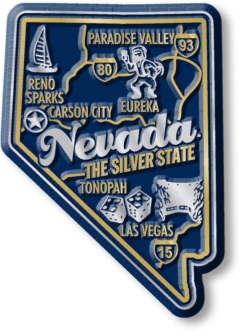 Nevada - NV Premium State Magnet Collectible Souvenir Made in the USA