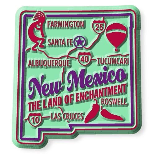 New Mexico - NM Premium State Magnet Collectible Souvenir Made in the USA