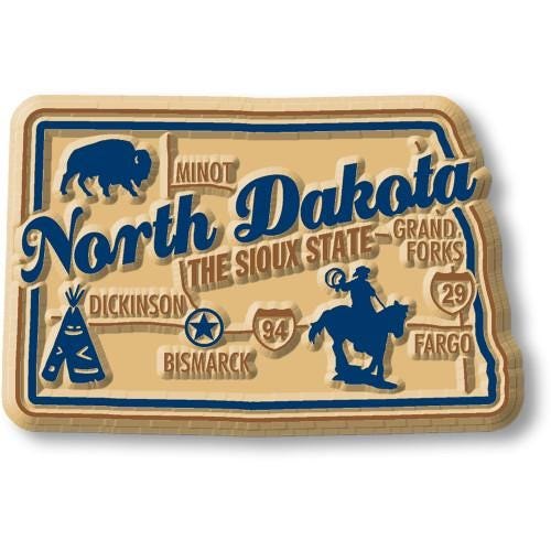 North Dakota - ND Premium State Magnet Collectible Souvenir Made in the USA