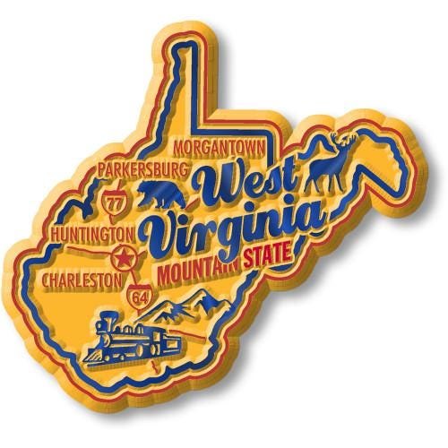 West Virginia - WV Premium State Magnet Collectible Souvenir Made in the USA