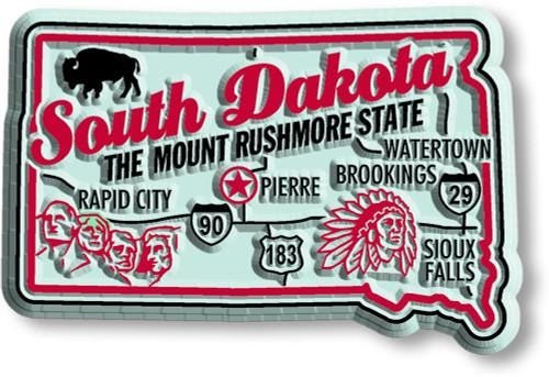 South Dakota - SD Premium State Magnet Collectible Souvenir Made in the USA