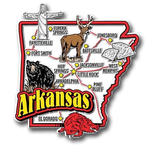 ARKANASS - AR Jumbo State Magnet – Collectible Souvenirs & Gifts Made in the USA