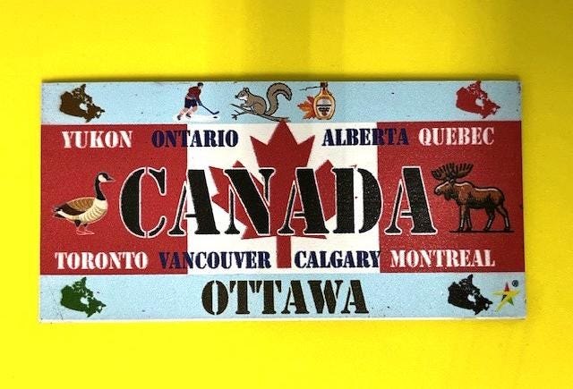 CANADA Country Rectangular Magnet Souvenir Made in the USA