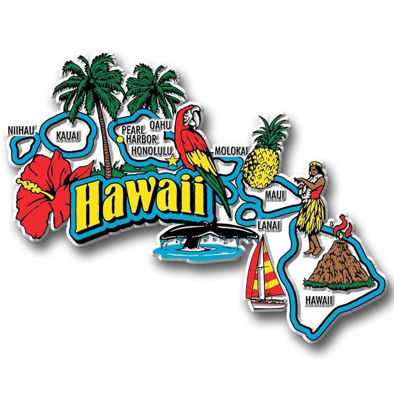 Hawaii - HI Jumbo State Magnet – Collectible Souvenirs & Gifts Made in the USA
