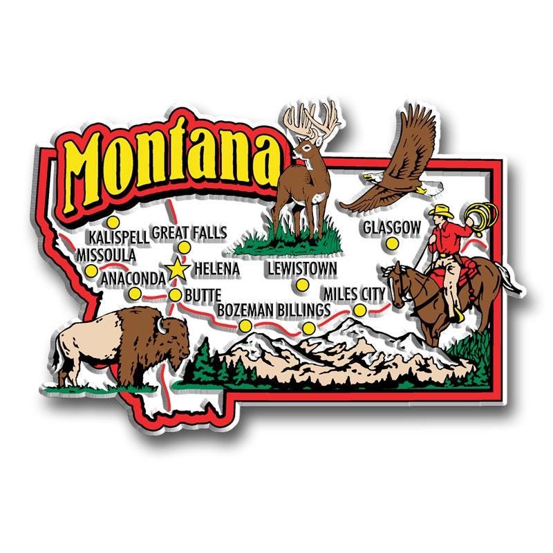 Montana - MT Jumbo State Magnet – Collectible Souvenirs & Gifts Made in the USA