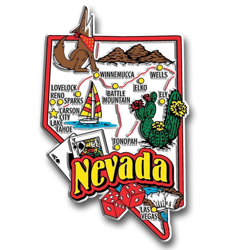 Nevada - NV Jumbo State Magnet – Collectible Souvenirs & Gifts Made in the USA