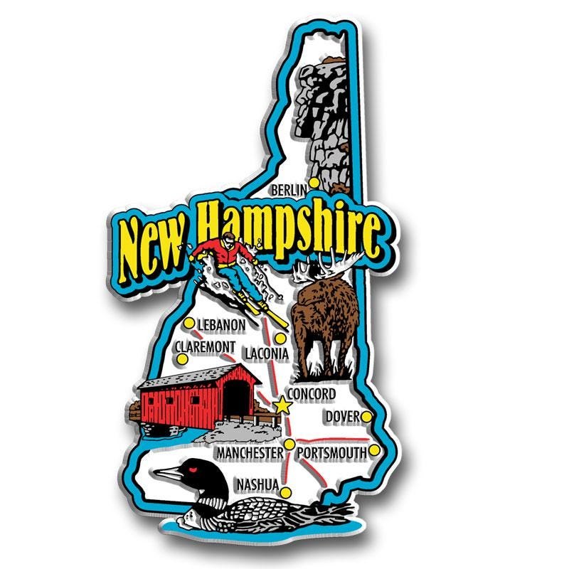 New Hampshire - NH Jumbo State Magnet – Collectible Souvenirs & Gifts Made in the USA