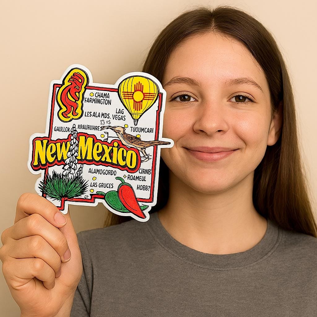 New Mexico - NM Jumbo State Magnet – Collectible Souvenirs & Gifts Made in the USA