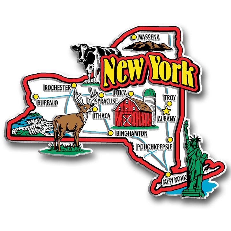 New York - NY Jumbo State Magnet – Collectible Souvenirs & Gifts Made in the USA