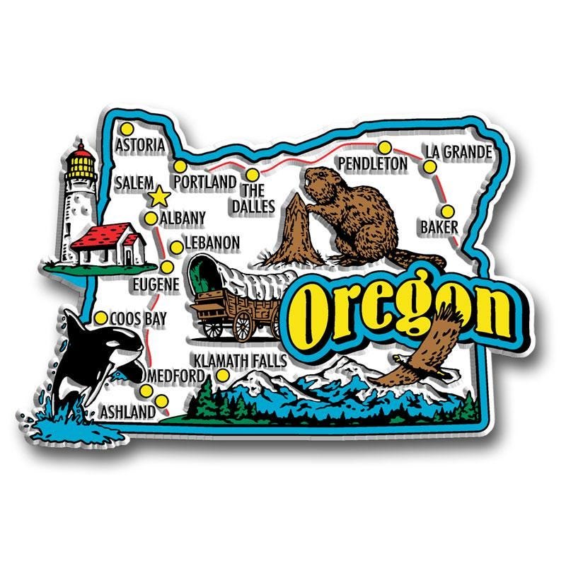 Oregon - OR Jumbo State Magnet – Collectible Souvenirs & Gifts Made in the USA
