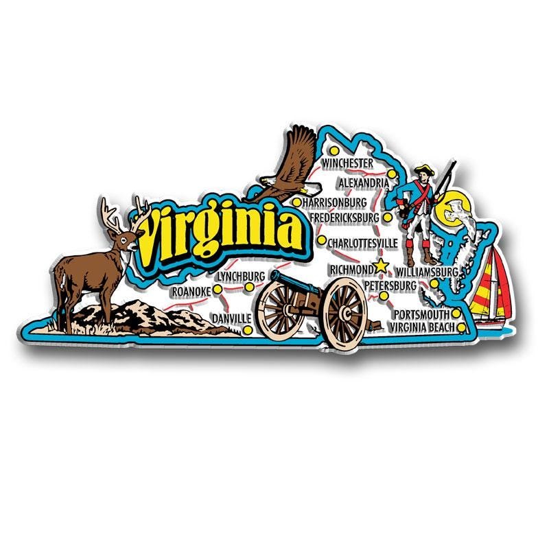 Virginia - VA Jumbo State Magnet – Collectible Souvenirs & Gifts Made in the USA