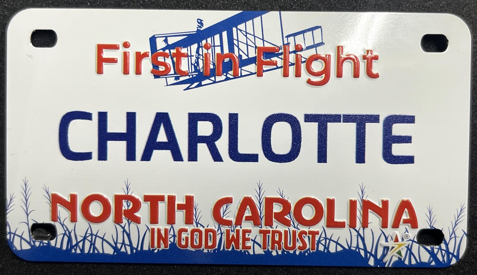 Charlotte City NC Magnet License Plate Style Collectible Souvenir Fridge Magnet