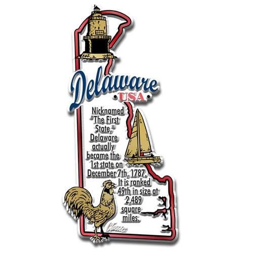 Delaware - DE information State Magnet – Collectible Souvenirs & Gifts Made in the USA