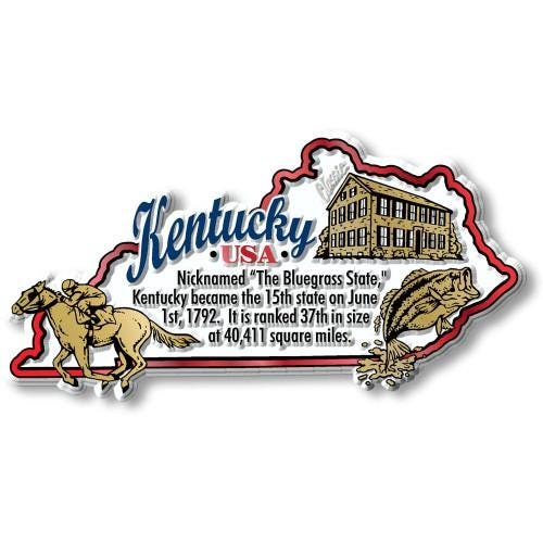 Kentucky - KY information State Magnet – Collectible Souvenirs & Gifts Made in the USA