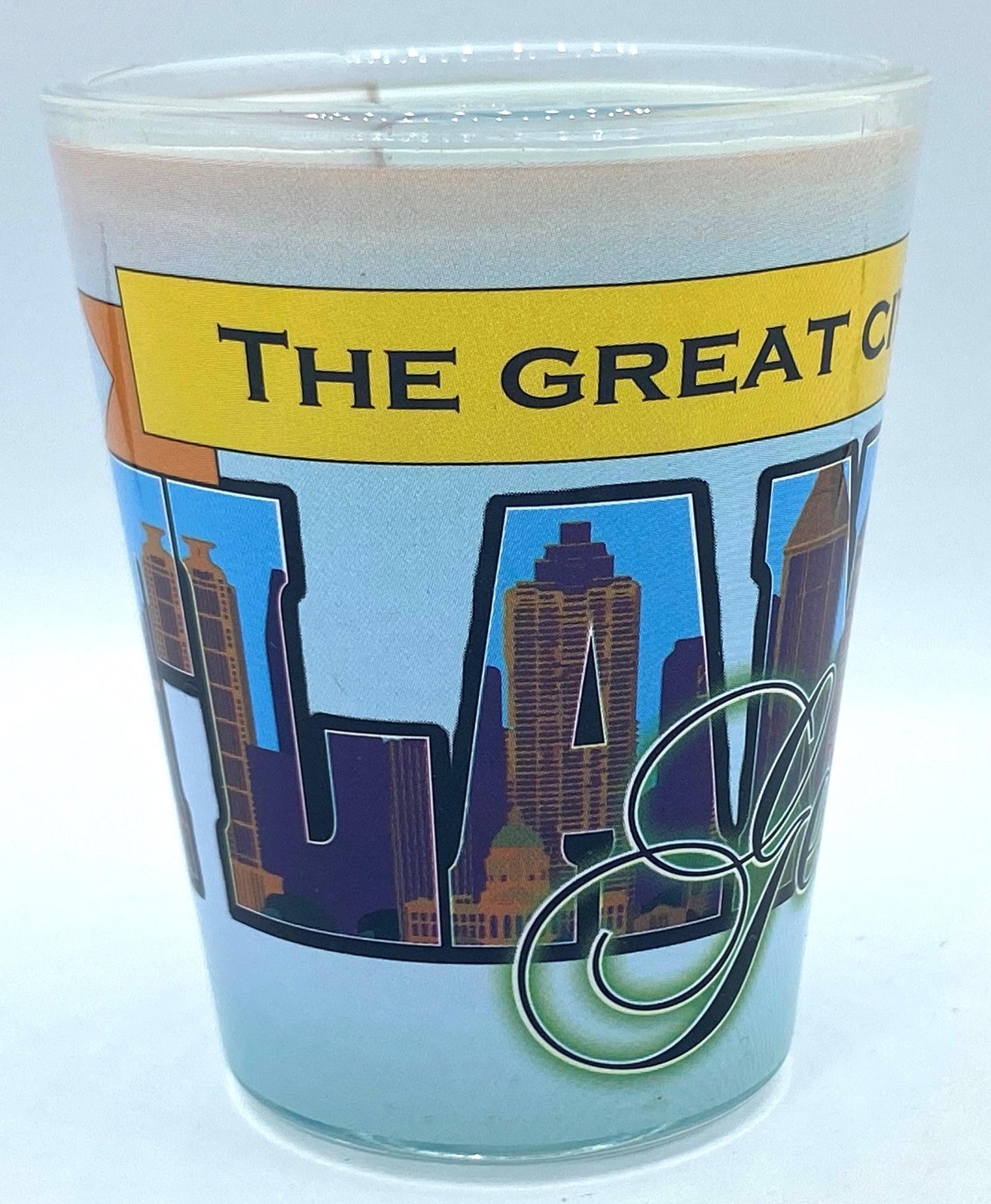 Atlanta The Great City of Georgia full wrap around printing Shot Glass – 2 oz