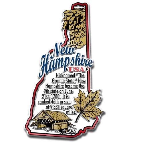 New Hampshire - NH Information State Magnet Collectible Souvenirs & Gifts Made in the USA