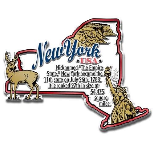New York - NY Information State Magnet Collectible Souvenirs & Gifts Made in the USA