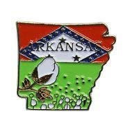 ARKANSAS - AR Hat Pin Colorful attractive.