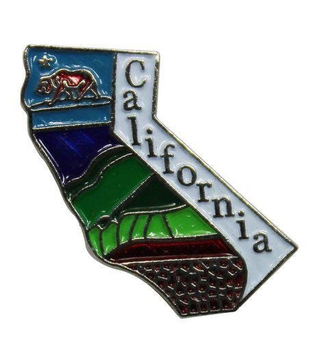 CALIFORNIA - CA Hat Pin Colorful attractive.