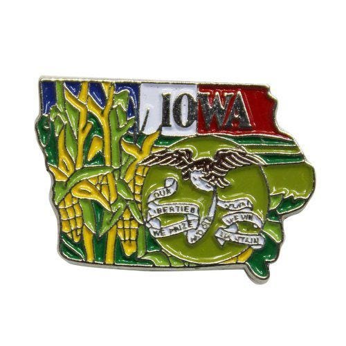IOWA - IA Hat Pin Colorful attractive.