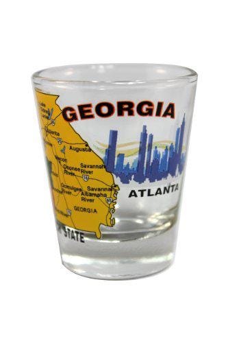Georgia State Shot Glass – “The Peach State” | 2 oz Souvenir iconic charm with collectible