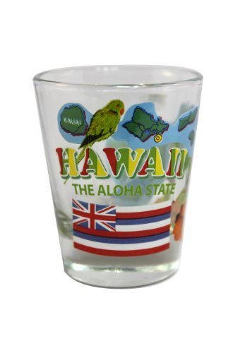 Hawaii State Shot Glass – “The Aloha State” | 2 oz Souvenir iconic charm with collectible