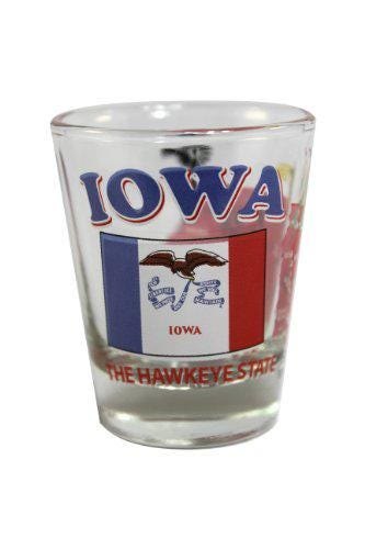 Iowa State Shot Glass – “The Hawkeye State” | 2 oz Souvenir iconic charm with collectible