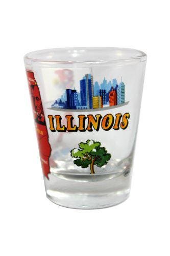 Illinois State Shot Glass – “The Prairie State” | 2 oz Souvenir iconic charm with collectible