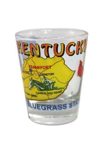 Kentucky State Shot Glass – “The Bluegrass State” | 2 oz Souvenir iconic charm with collectible
