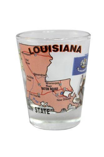 Louisiana State Shot Glass – “The Pelican State” | 2 oz Souvenir iconic charm with collectible