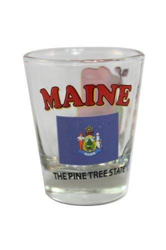 Maine State Shot Glass – “The Pine Tree State” | 2 oz Souvenir iconic charm with collectible
