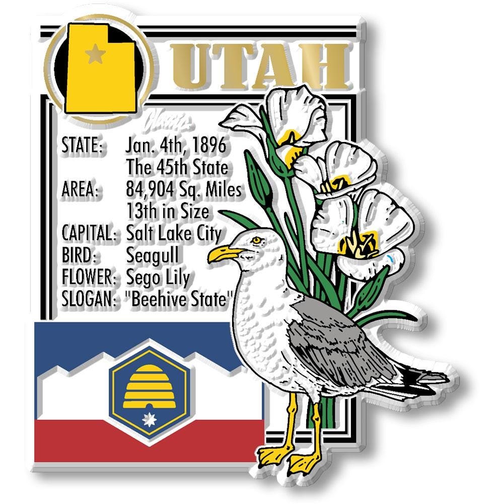 Utah - UT Montage State Magnet – Collectible Souvenirs & Gifts Made in the USA