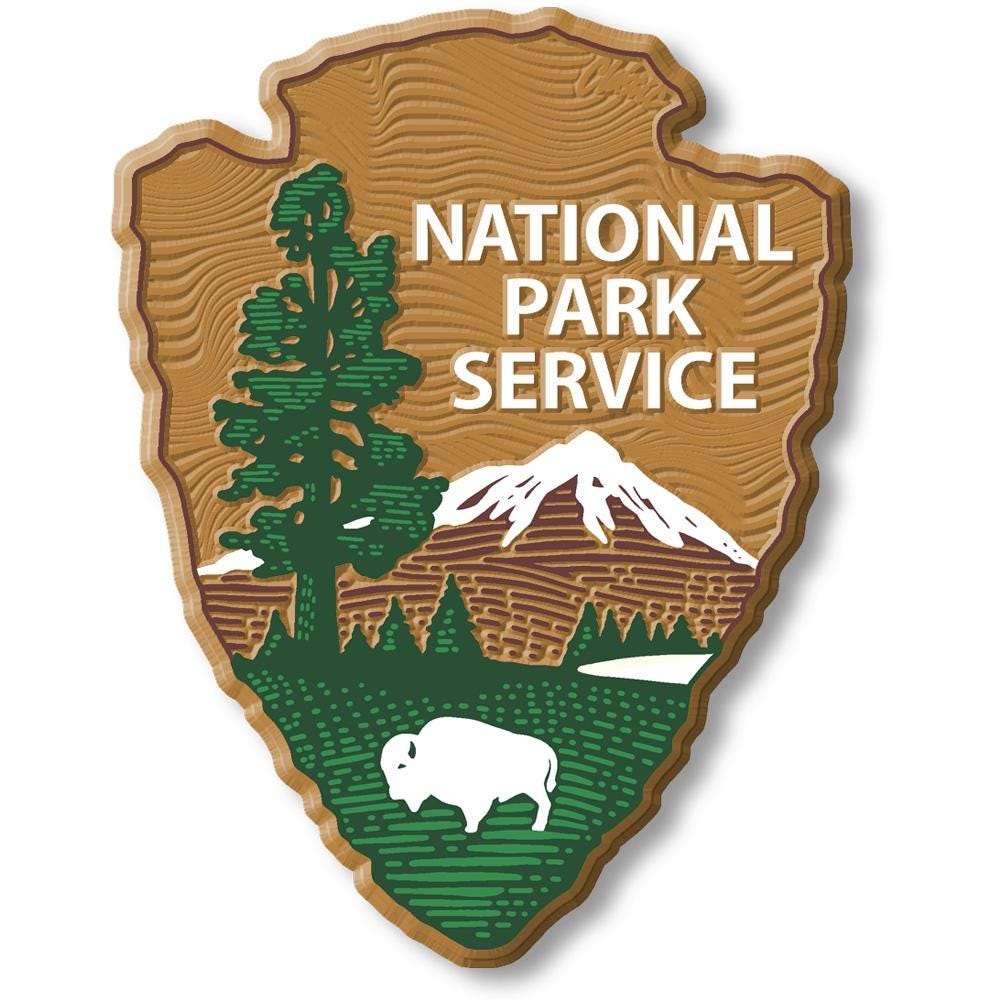 National Park Service Logo Collectible Souvenir Fridge Magnet Made in USA