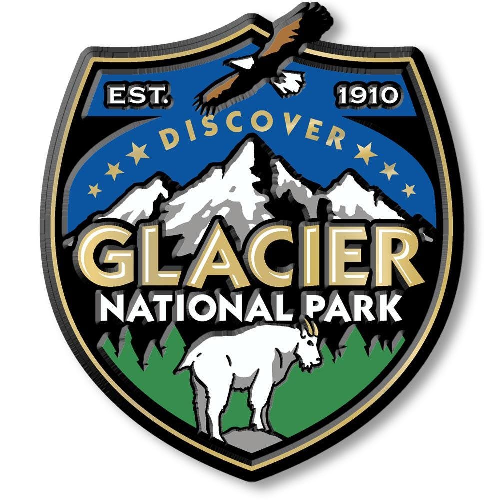 Glacier National Park Collectible Souvenir Fridge Magnet Made in USA